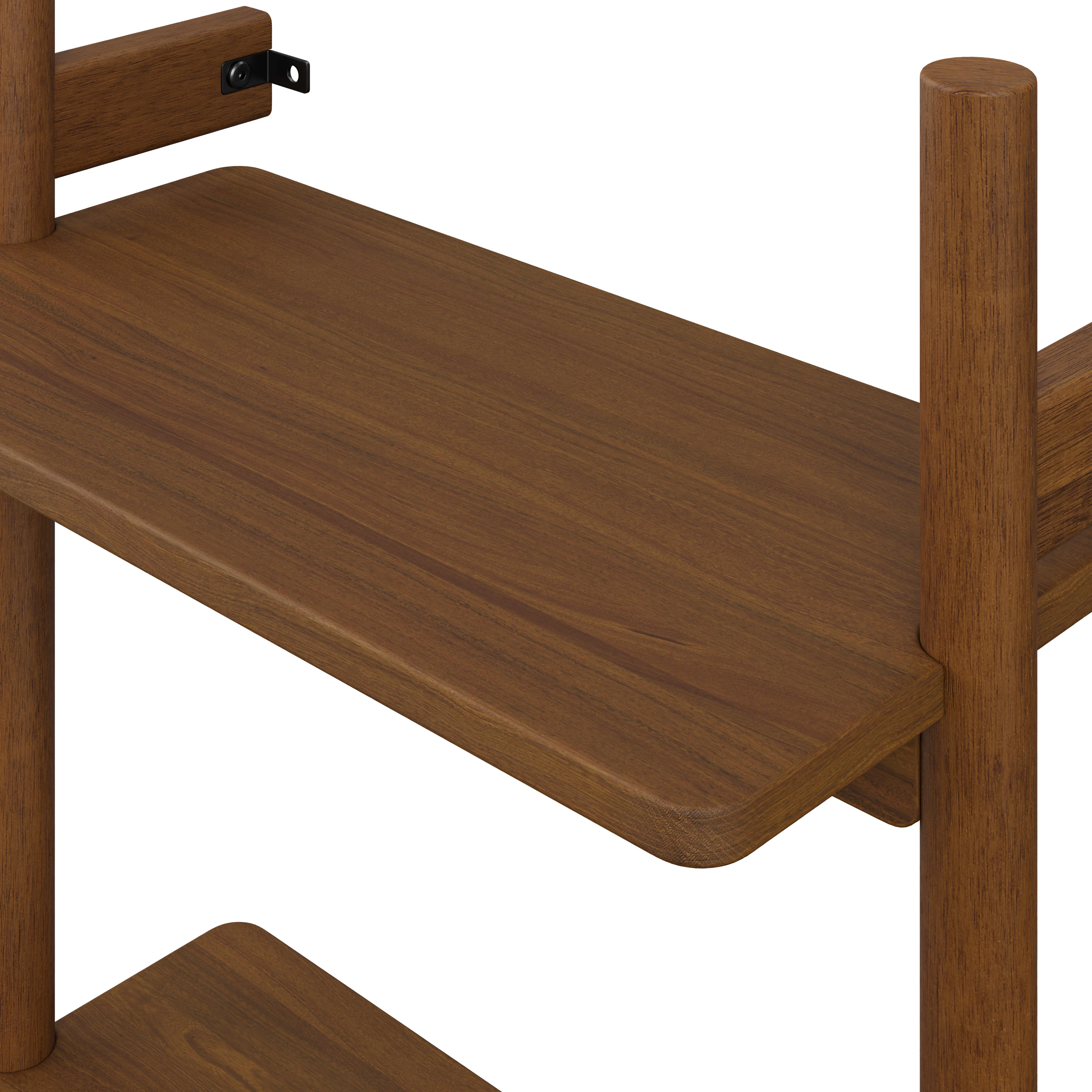 Heidi 21" Modular Shelving Unit, Narrow - Walnut