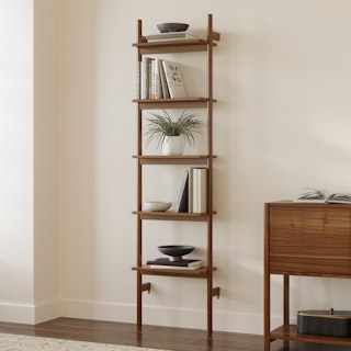 Heidi 21" Modular Narrow Bookcase - Walnut