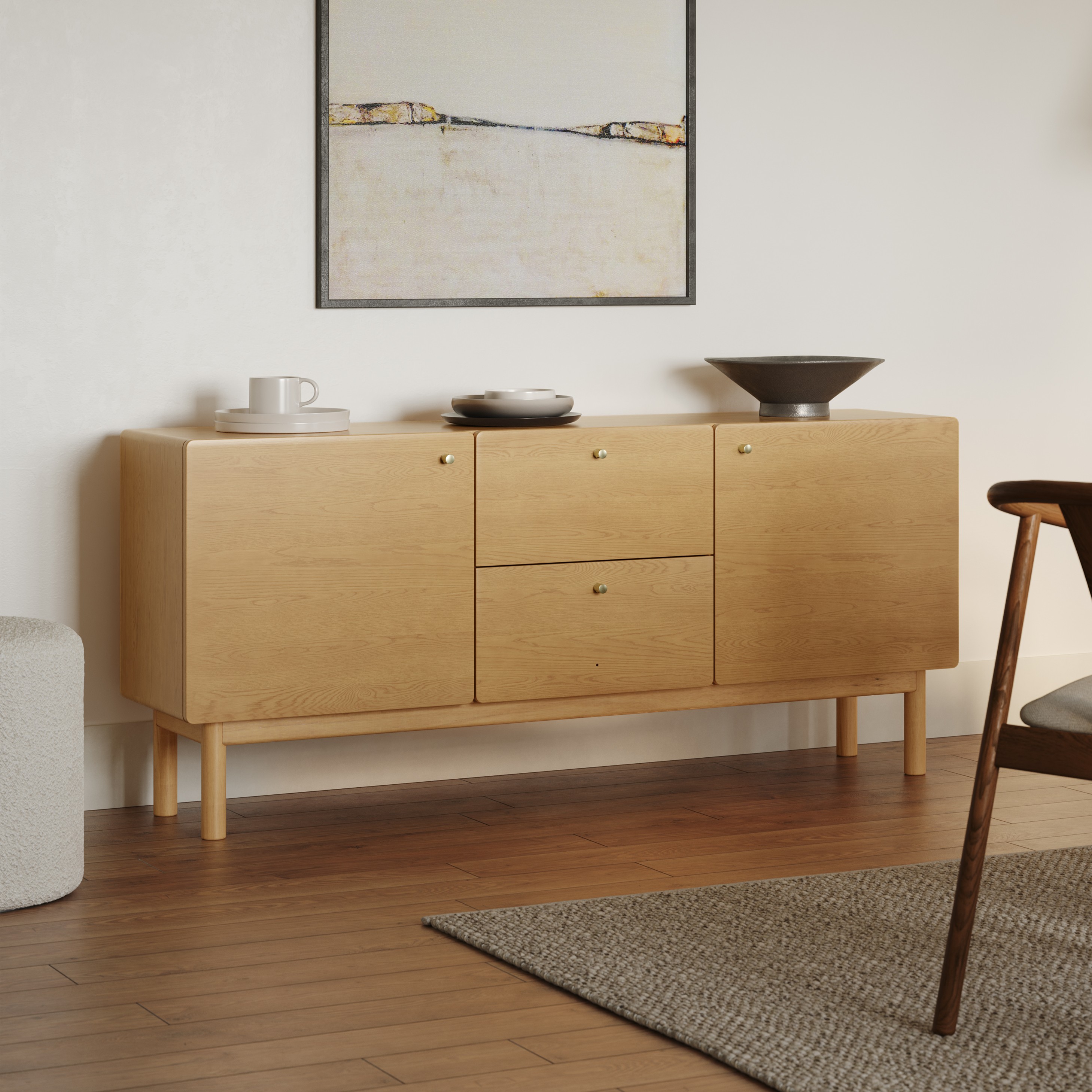 Heidi 64.5" Sideboard - White Oak by Article