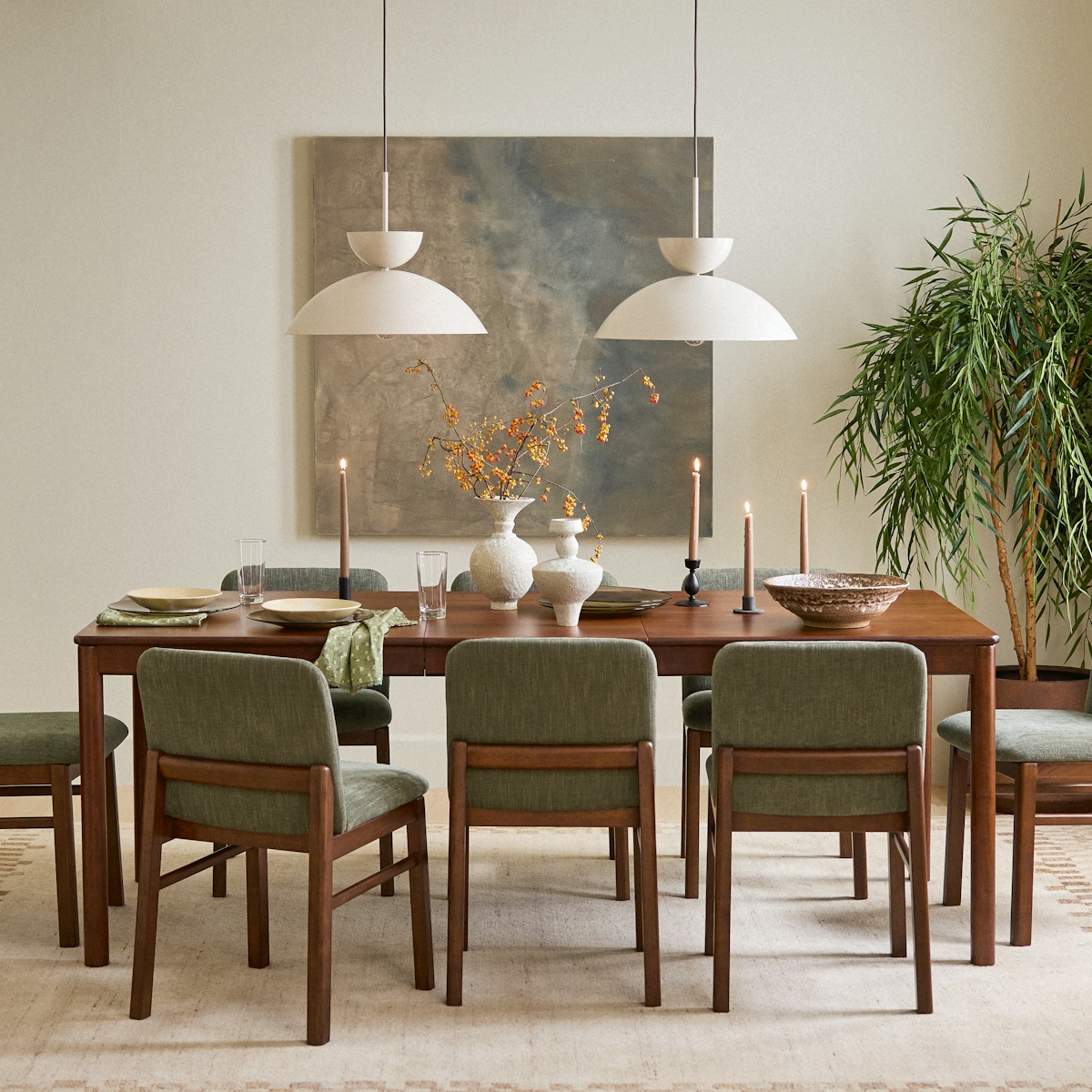 Heidi Walnut Extendable Dining Table for 6 | Article