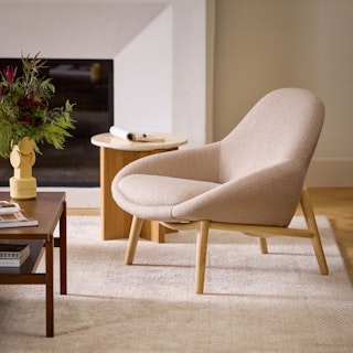 Sunny 32" Lounge Chair - Sandstone Wool Bouclé