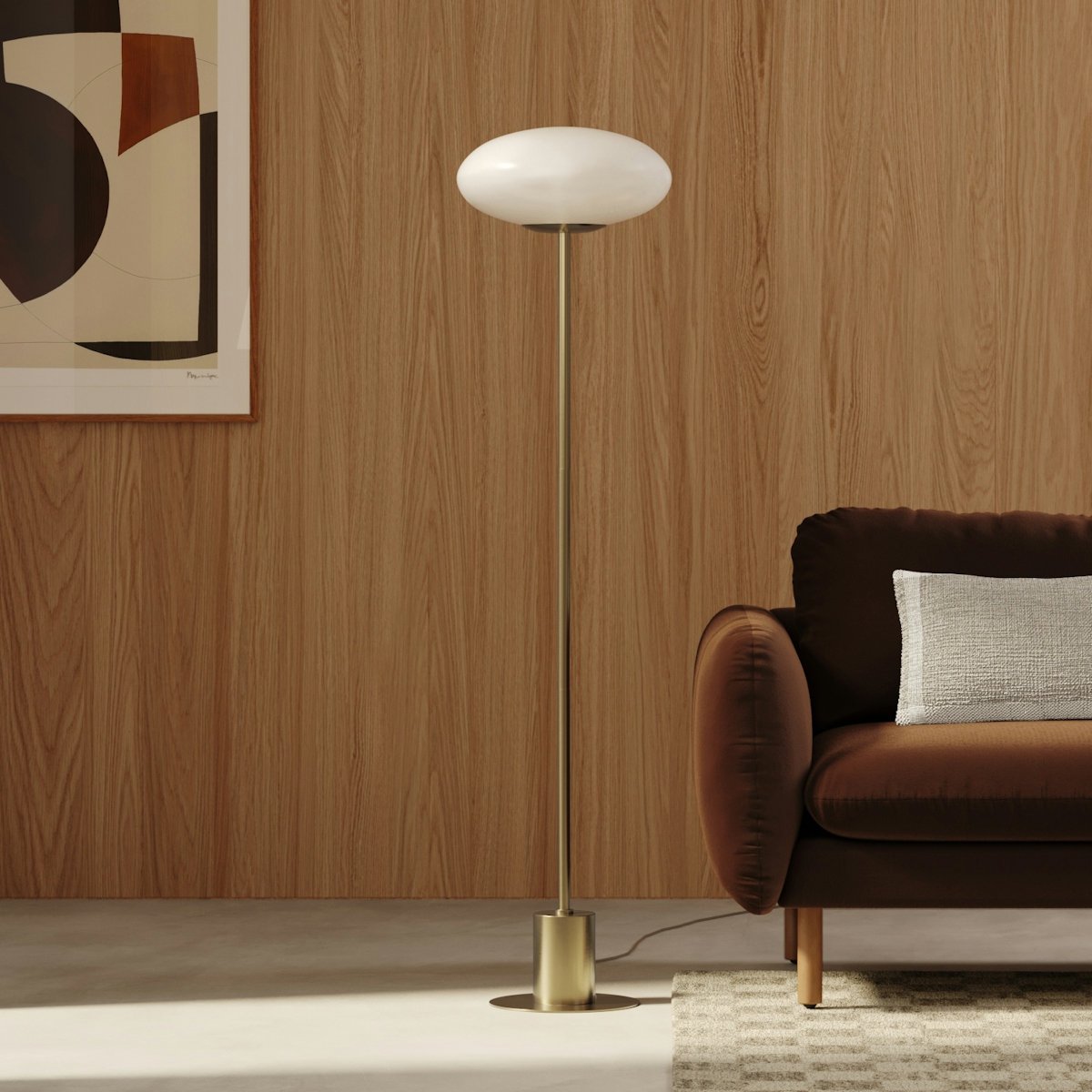 Menken Floor Lamp - Brass