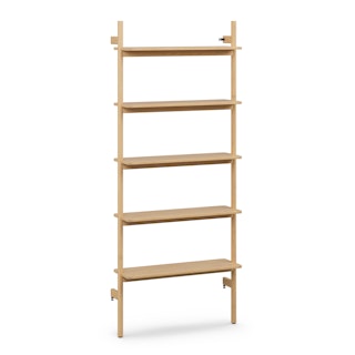 Heidi 33.25" Modular Wide Bookcase - White Oak