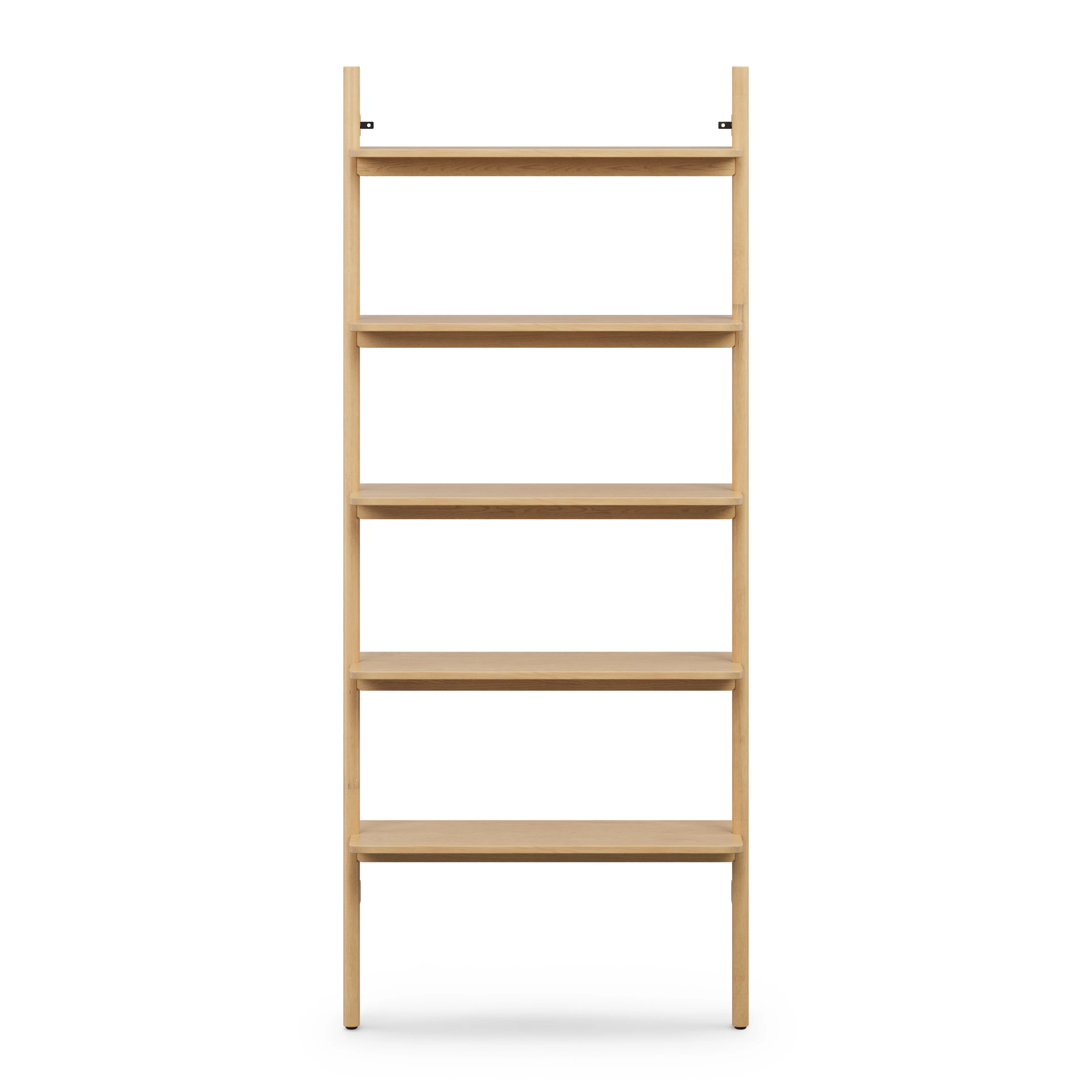 Heidi 33.25" Modular Shelving Unit, Wide - White Oak