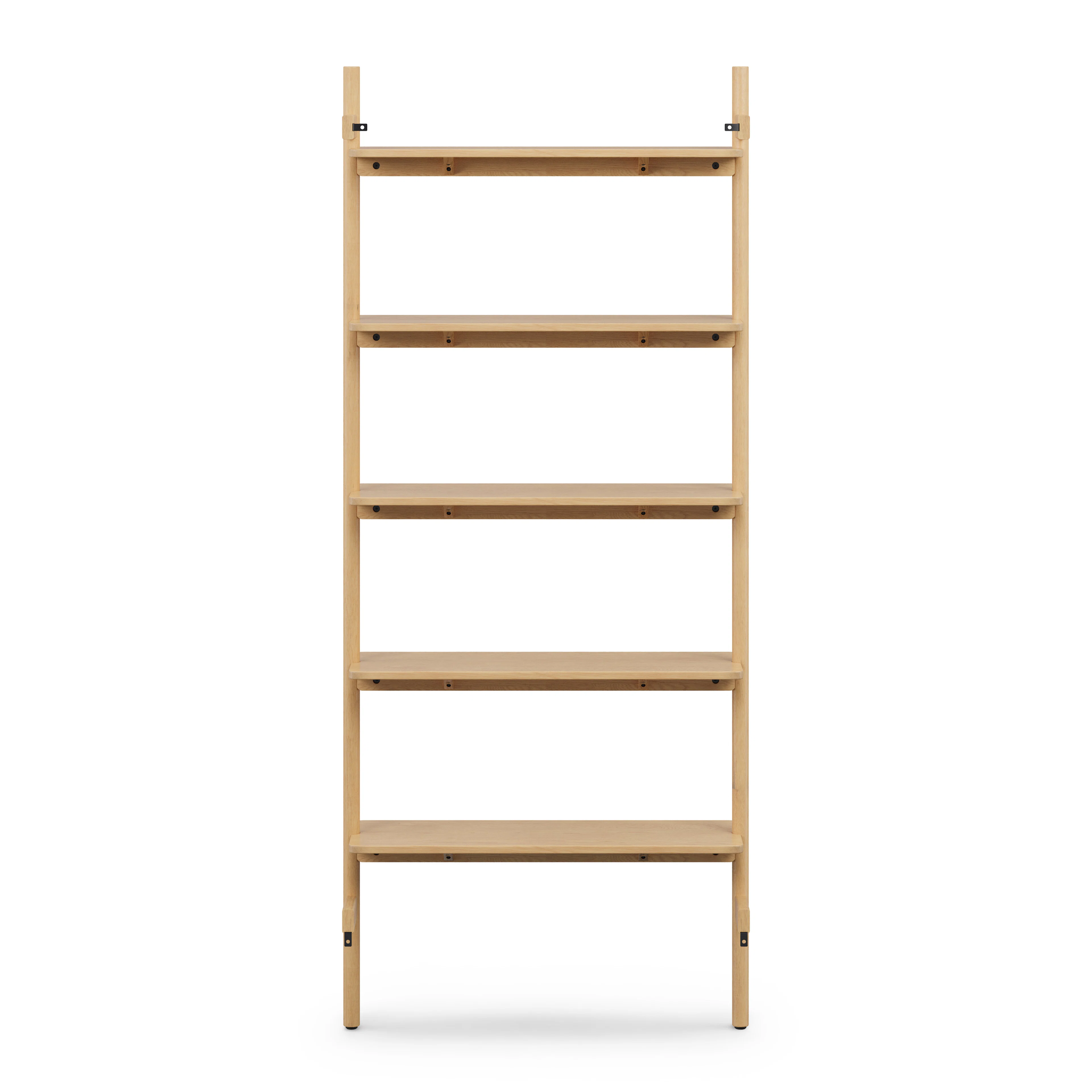 Heidi 33.25" Modular Shelving Unit, Wide - White Oak