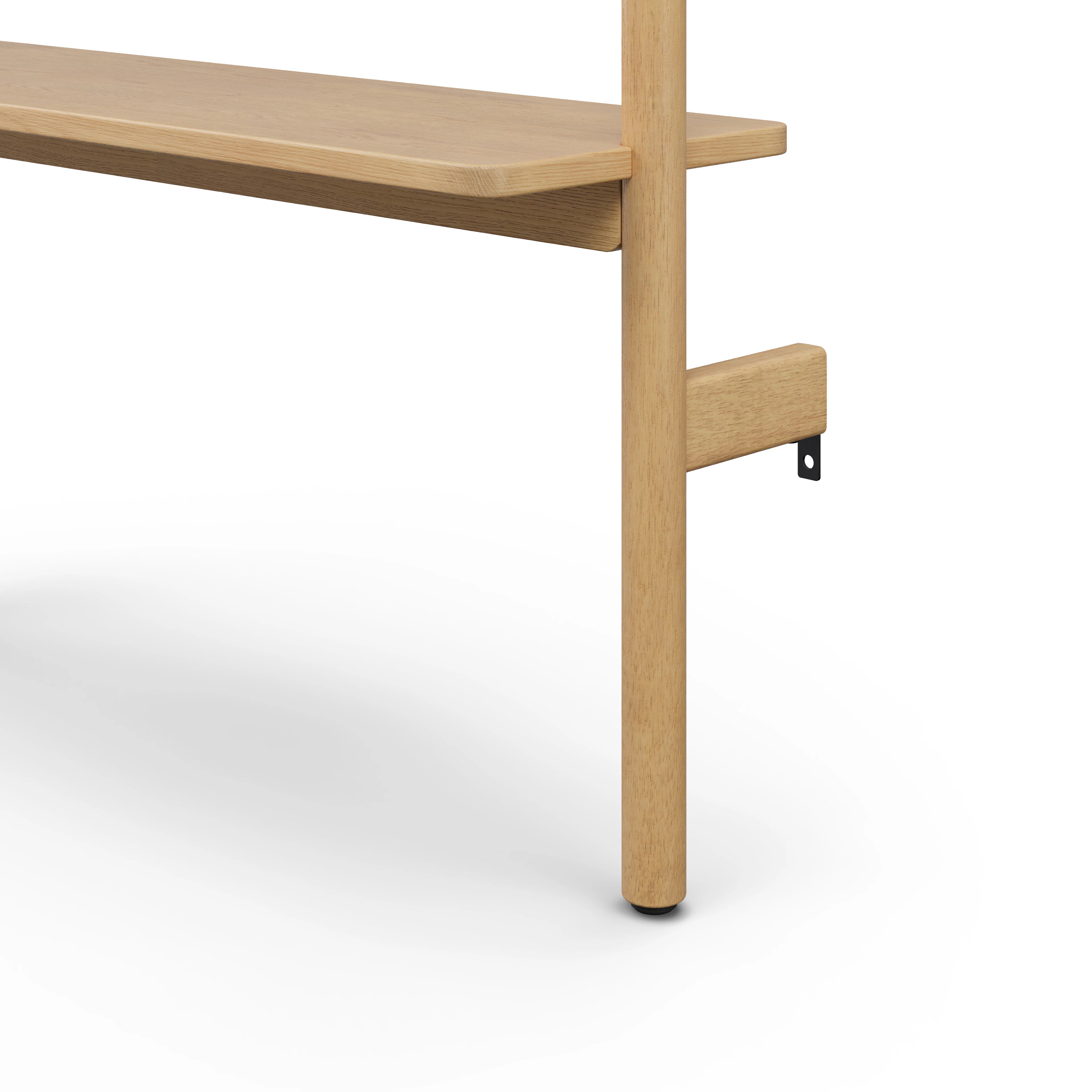 Heidi 33.25" Modular Shelving Unit, Wide - White Oak
