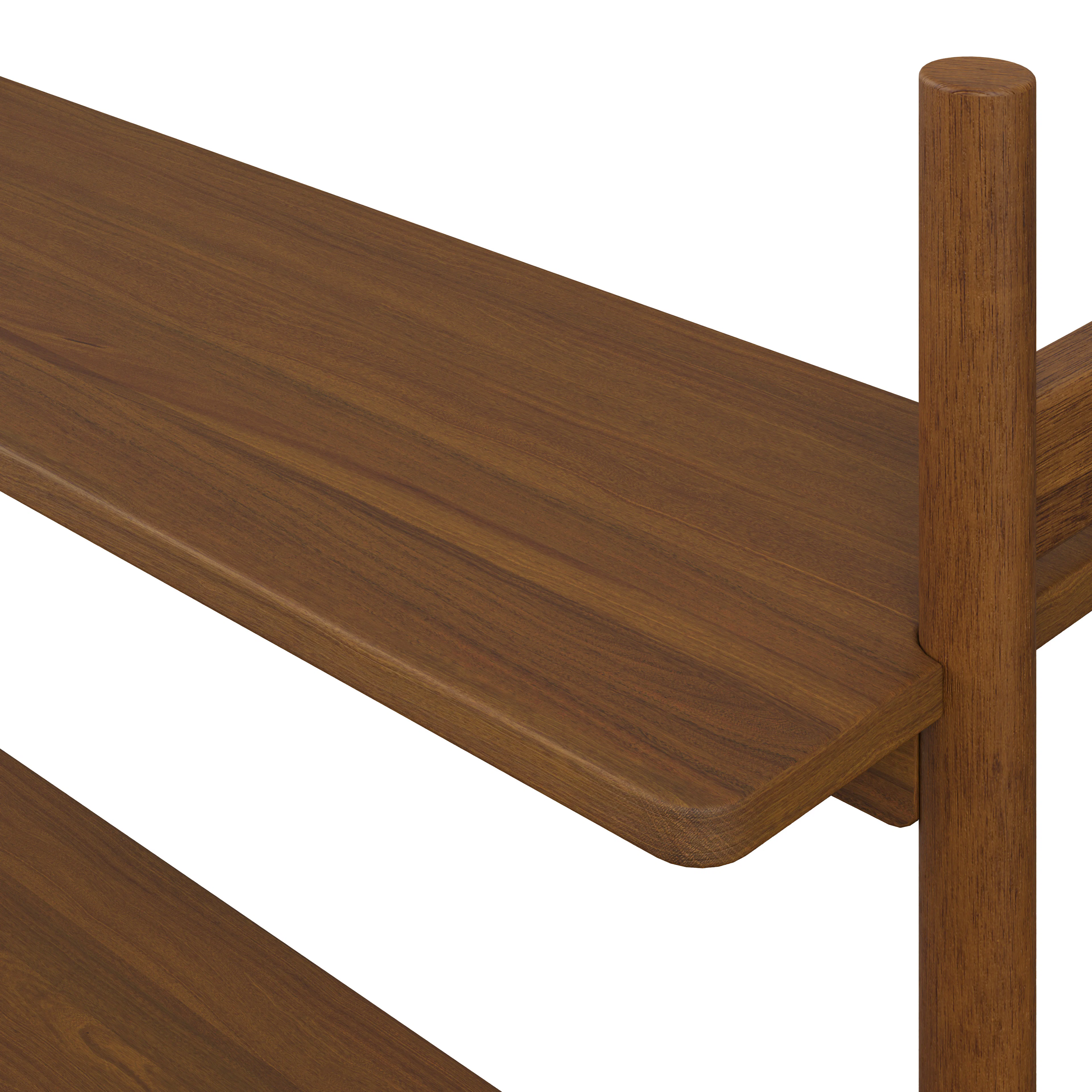 Heidi 33.25" Modular Shelving Unit, Wide - Walnut