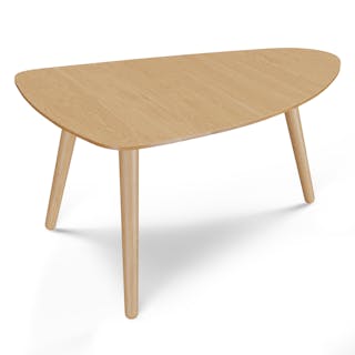 Amoeba 29.5" Coffee Table - White Oak