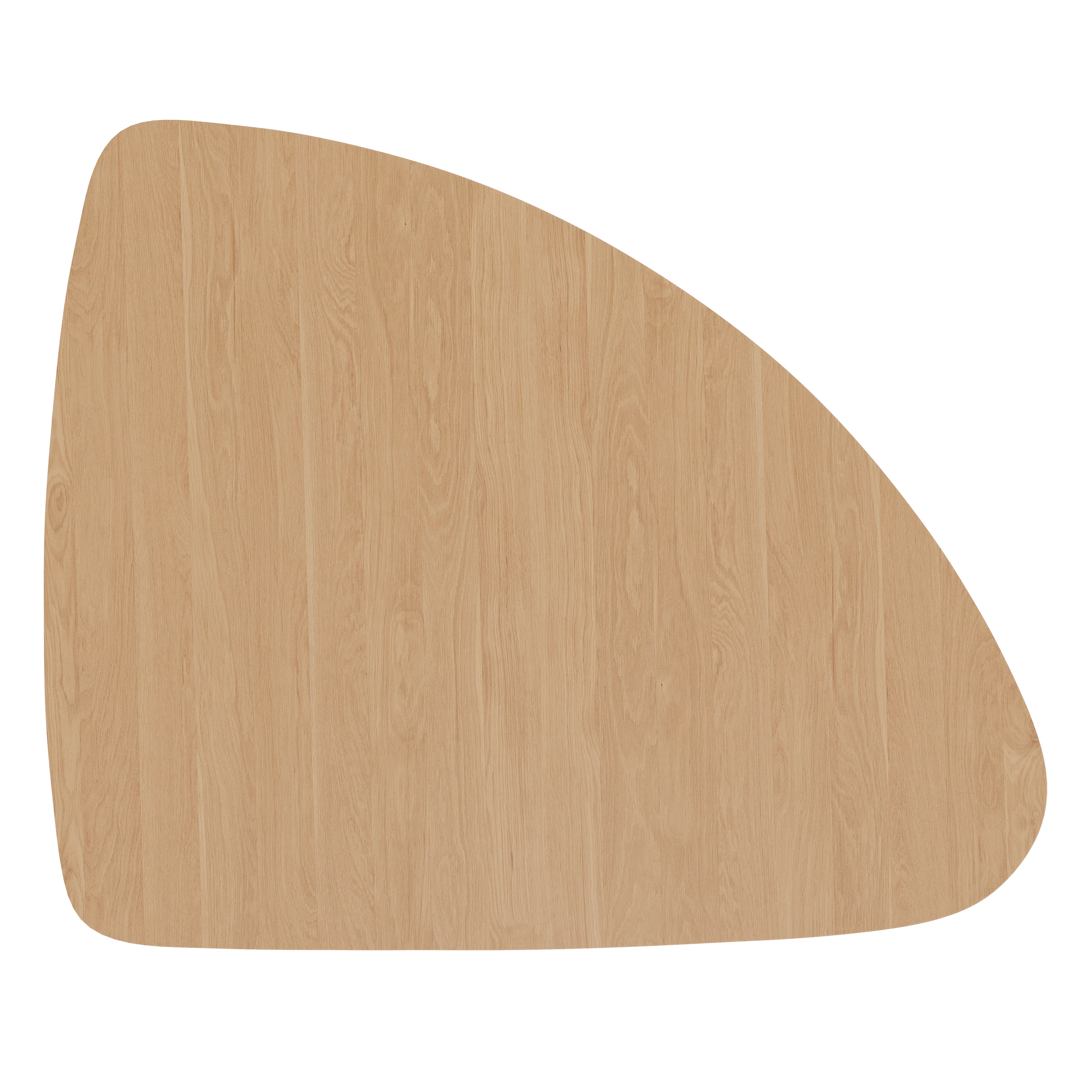 Amoeba 35" White Oak Coffee Table - Mid-Century