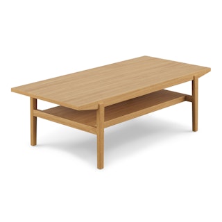 Cutler 51" Rectangular Coffee Table - Natural Oak