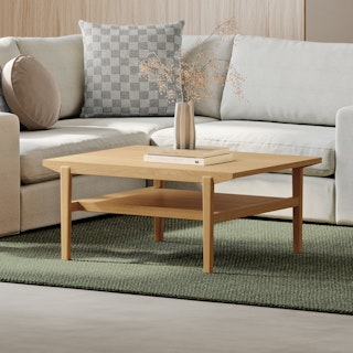 Cutler 35.5" Coffee Table - Natural Oak