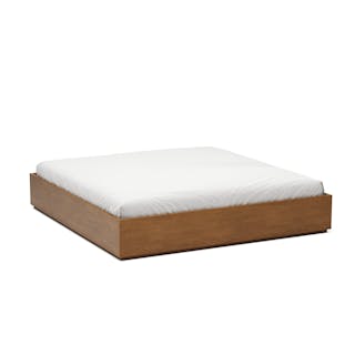 Leif King Platform Bed - Smoked Oak