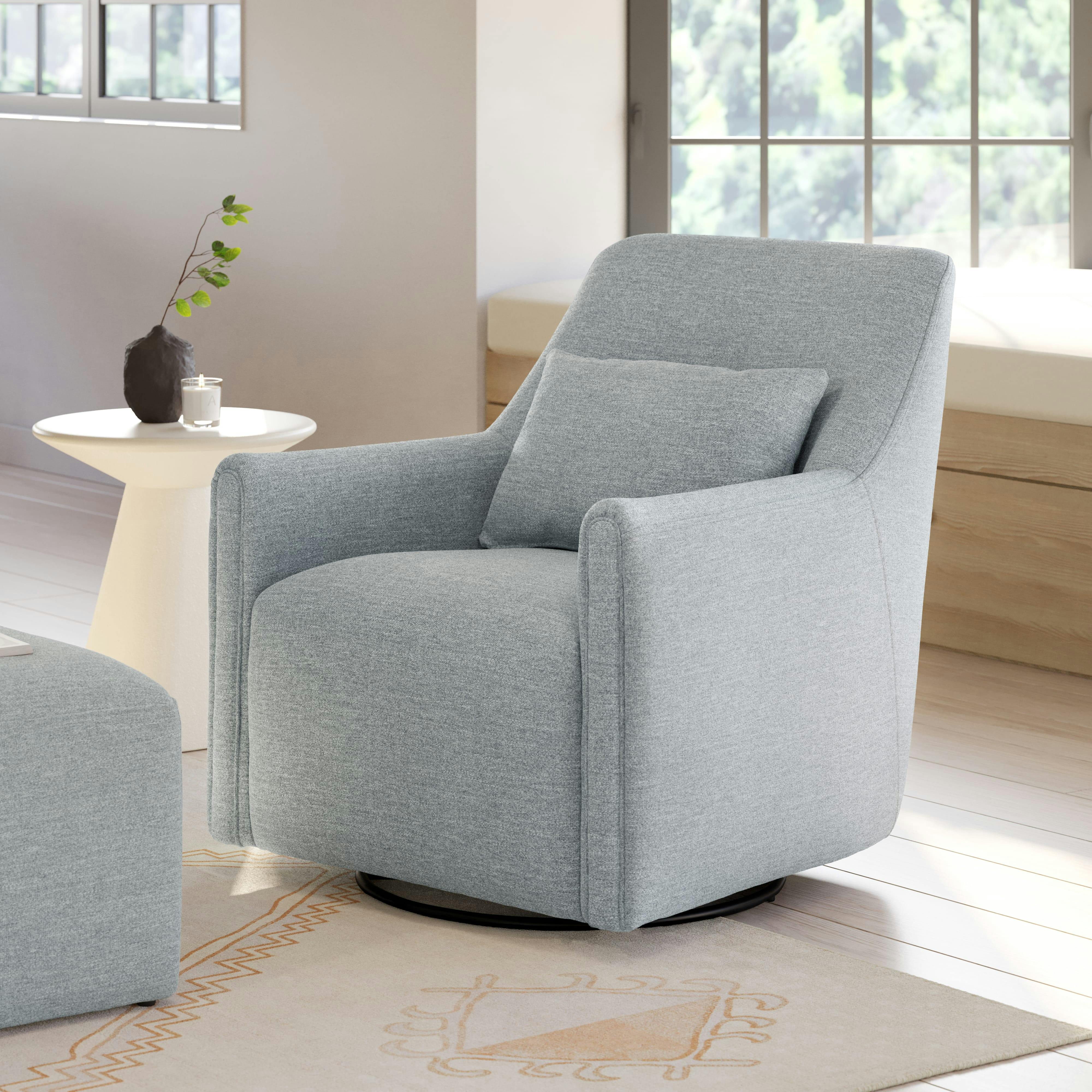 Winslow Harbor Gray Swivel Glider Chair | Article