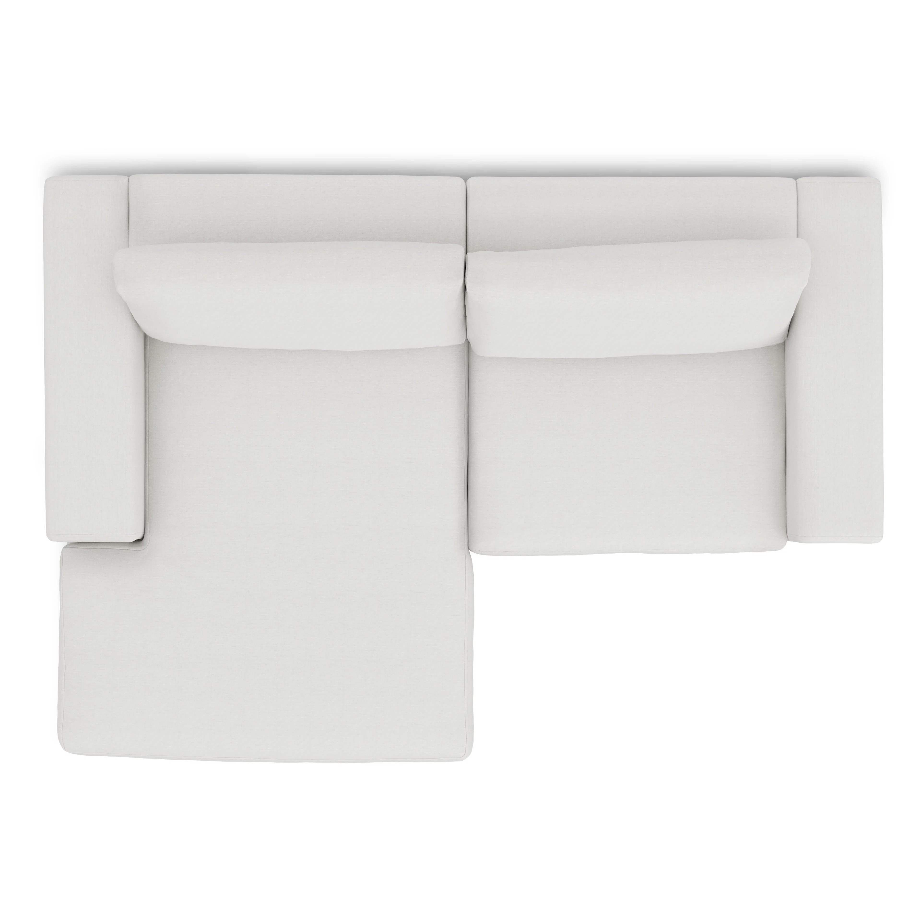Beta 98" Modular Left Chaise Sectional - Quartz White