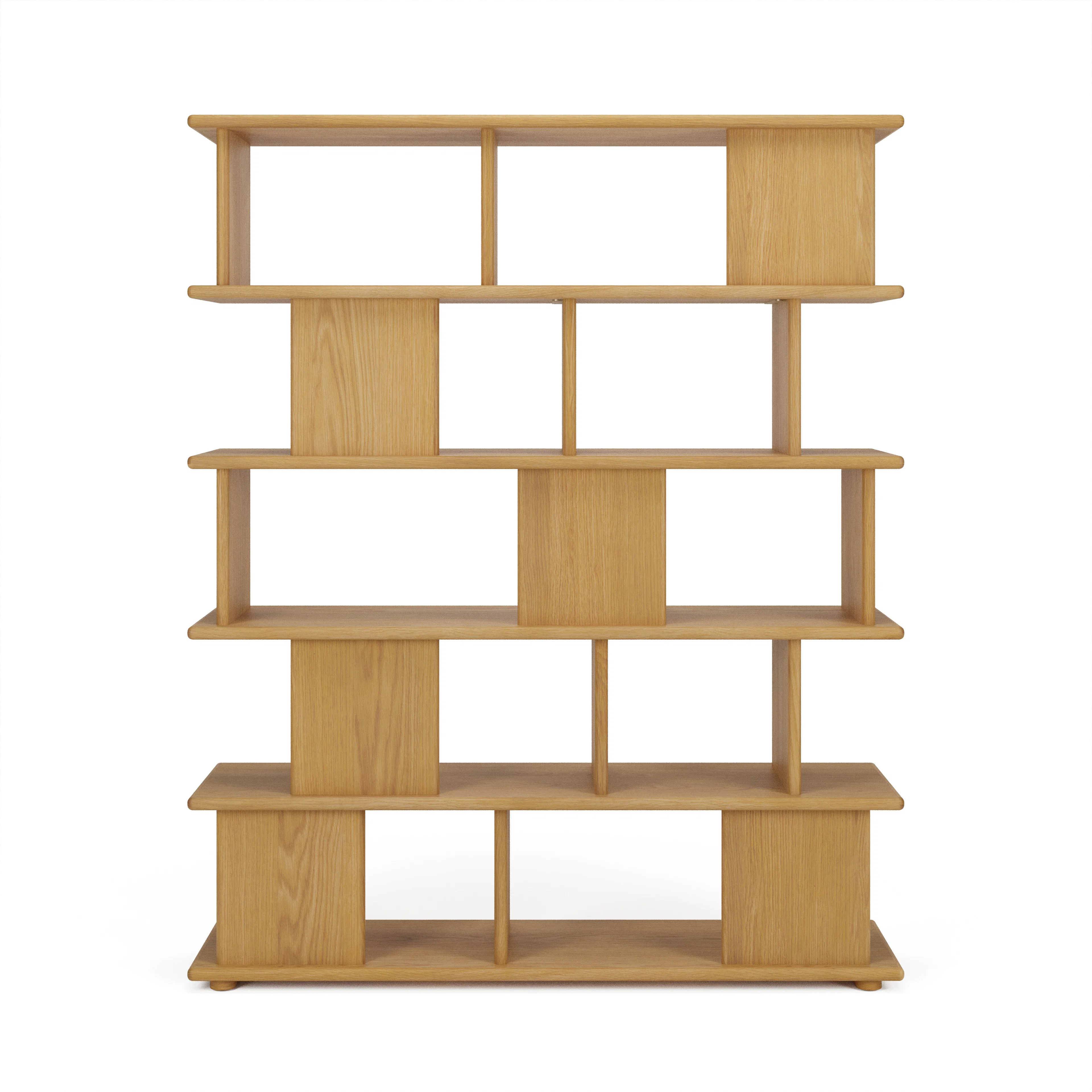 Lafora 53" Bookcase, Tall - Natural Oak