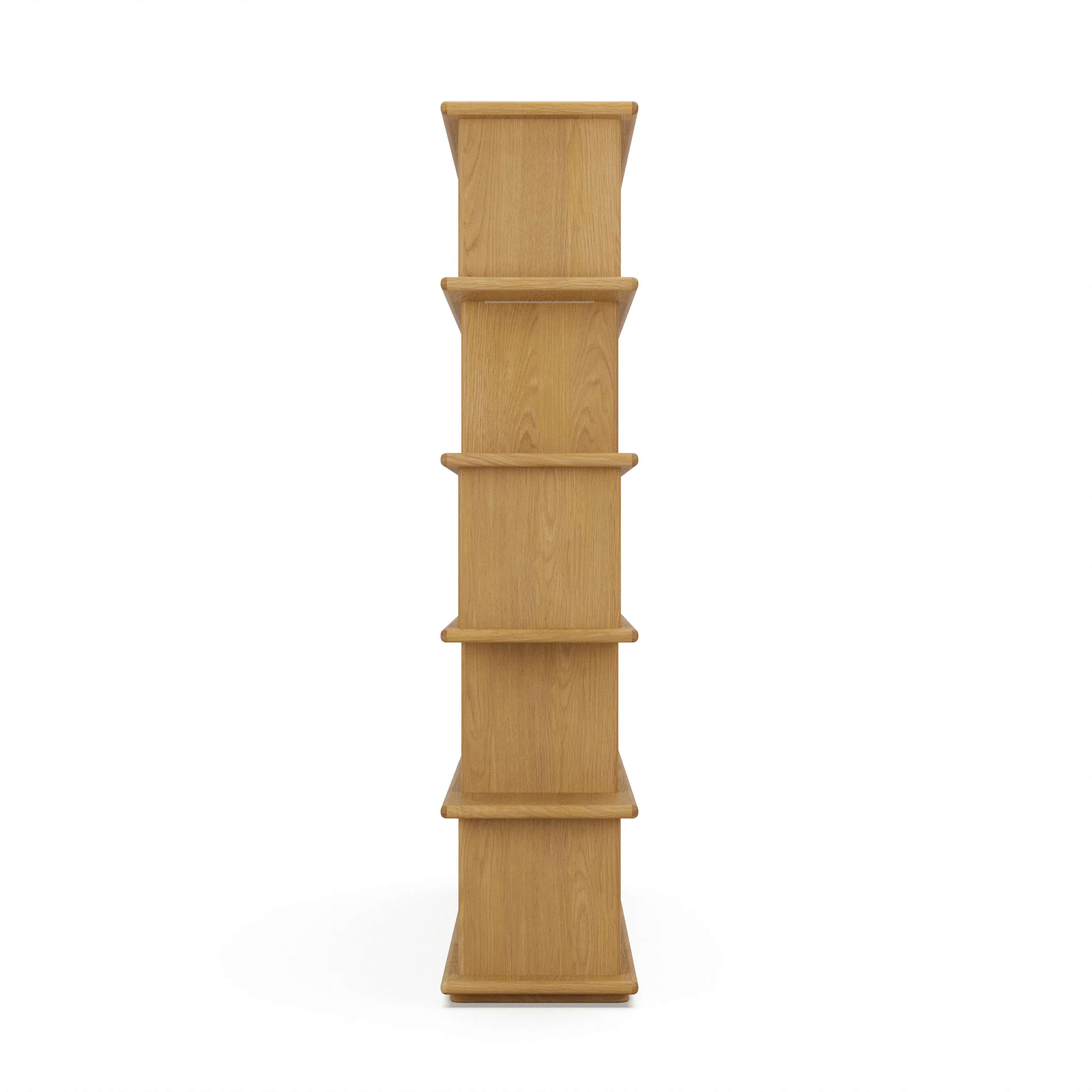 Lafora 53" Bookcase, Tall - Natural Oak