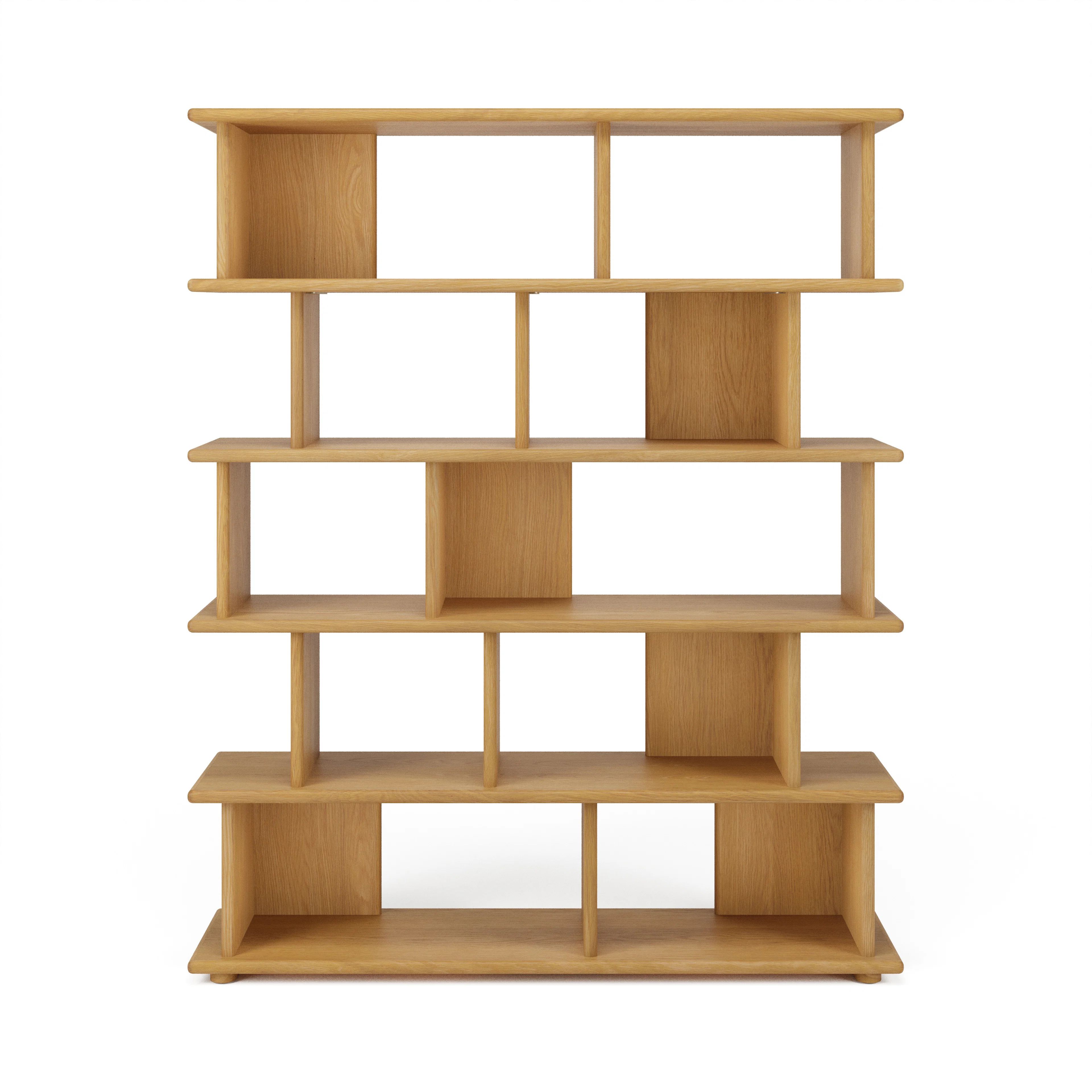 Lafora 53" Bookcase, Tall - Natural Oak