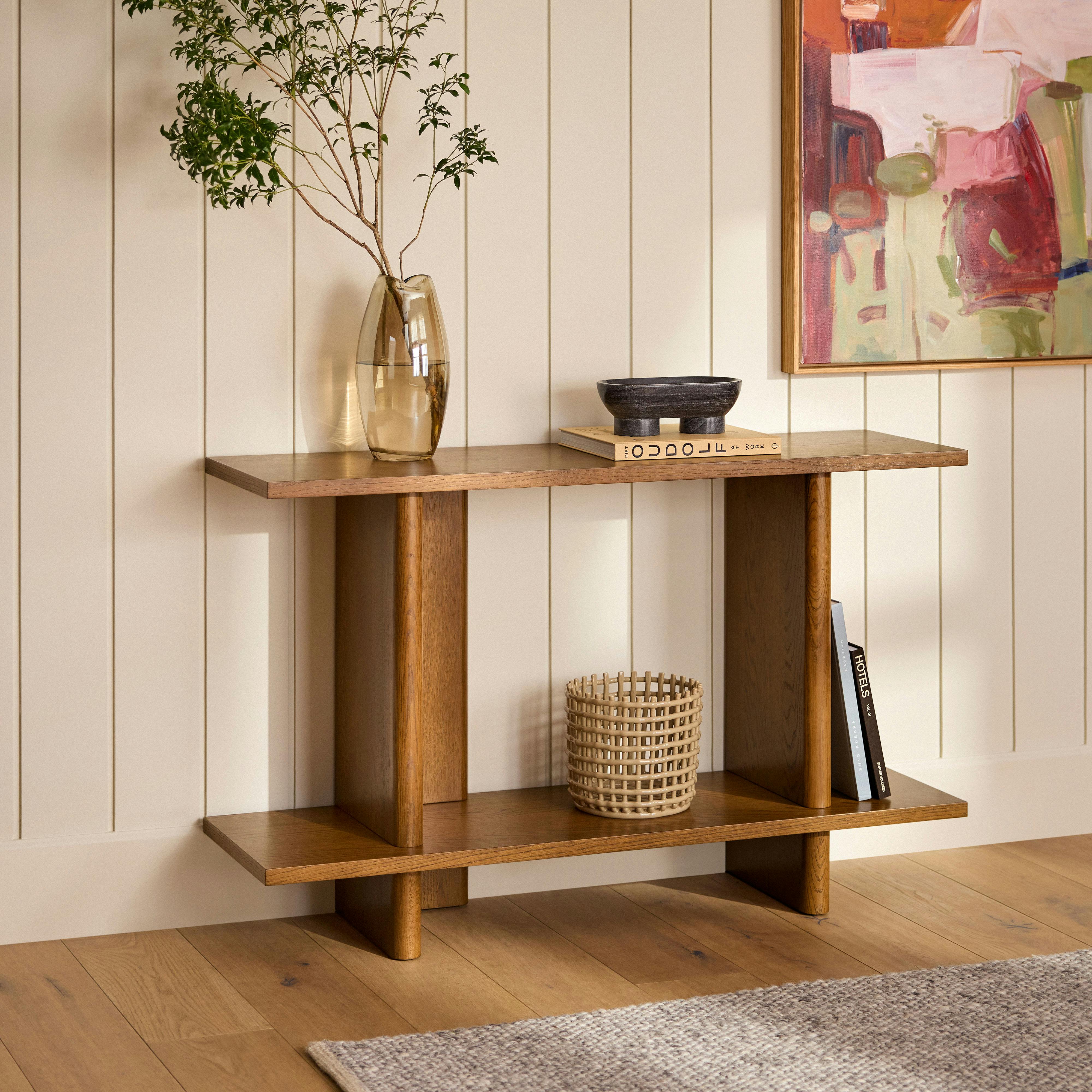 Torme Smoked Oak Console | Article