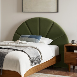 Almelo Twin Velvet Headboard - Hale Serrano Green