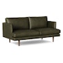 Burrard 67" Leather Loveseat - Charme Green
