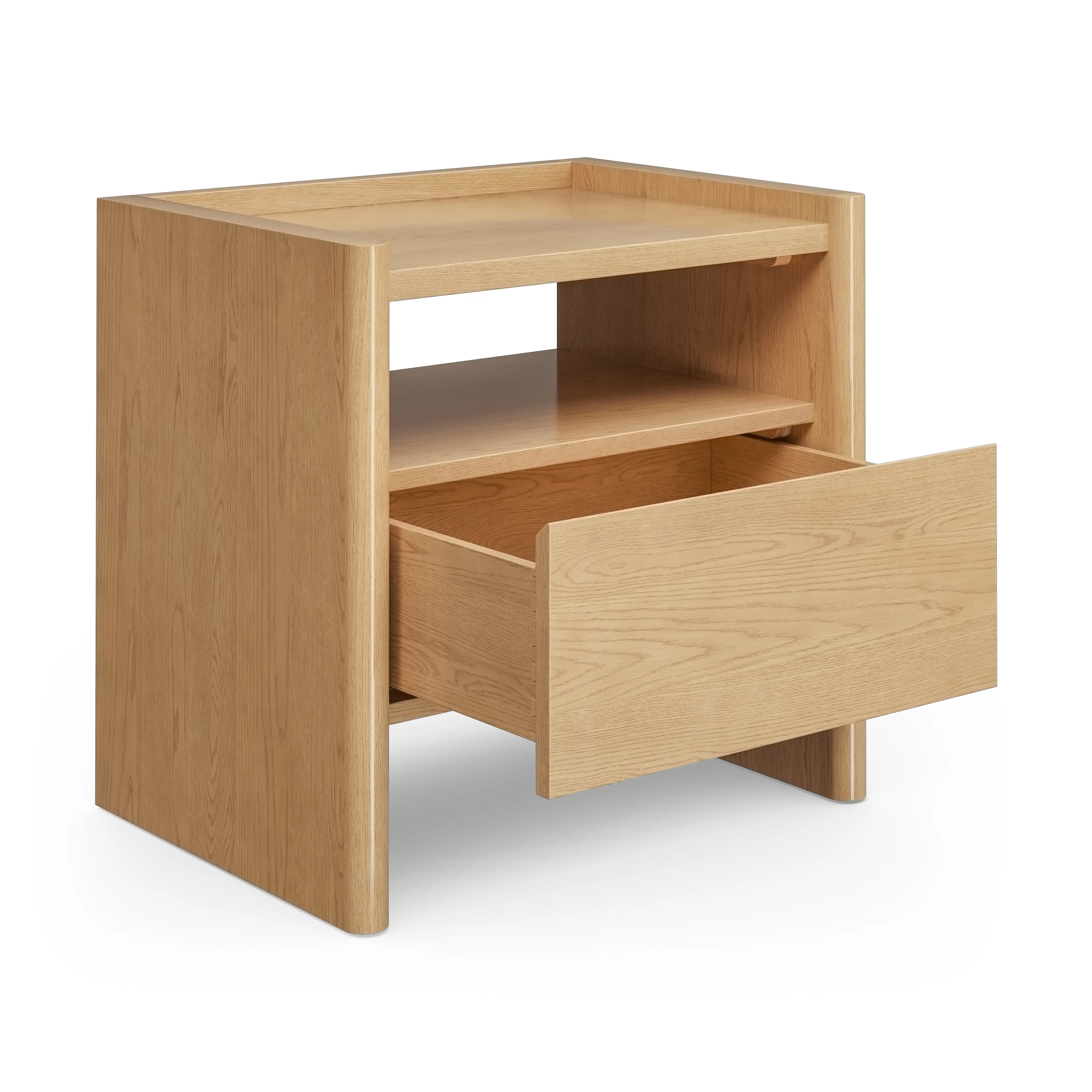 Torme 1-Drawer Nightstand - White Oak