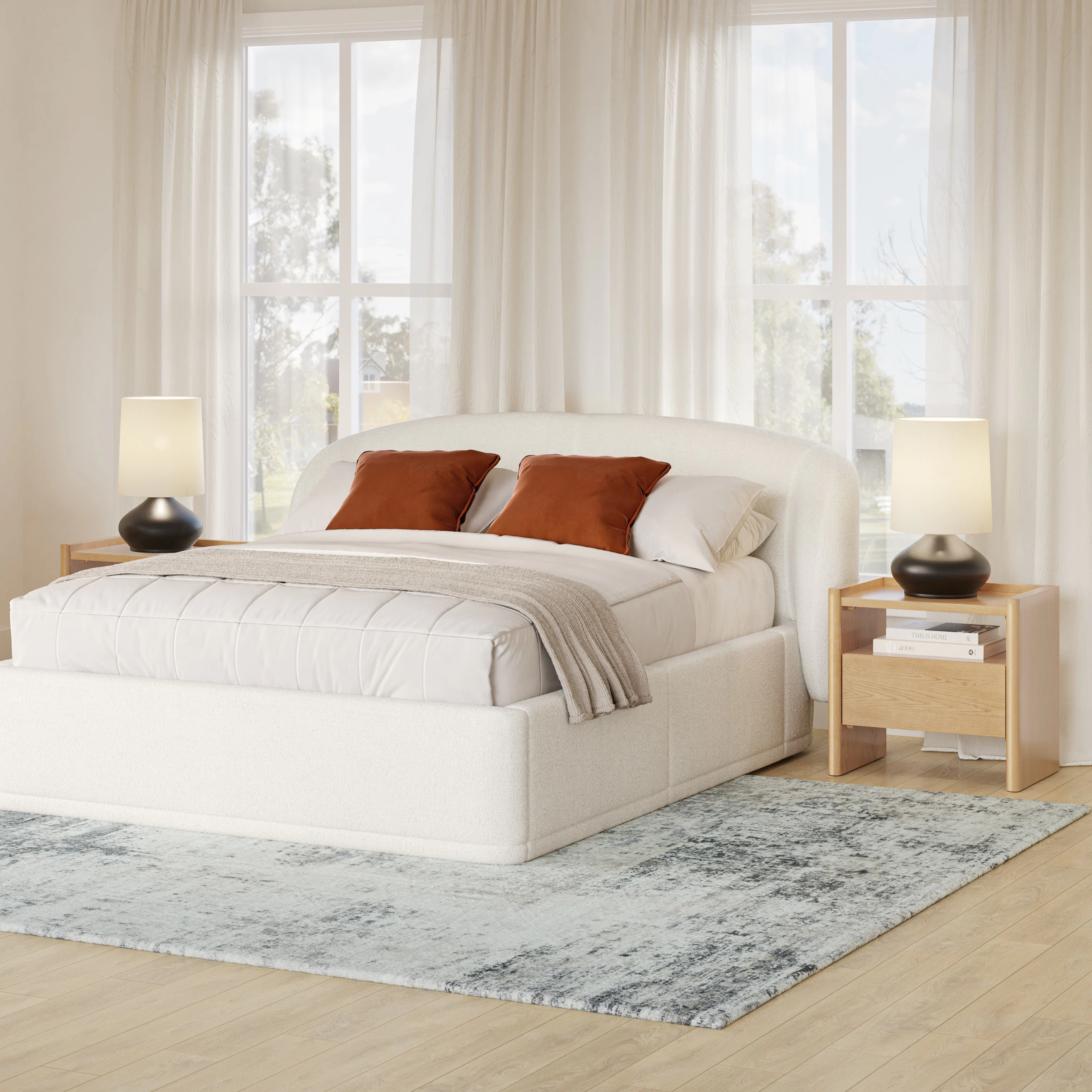 Torme 1-Drawer Nightstand - White Oak