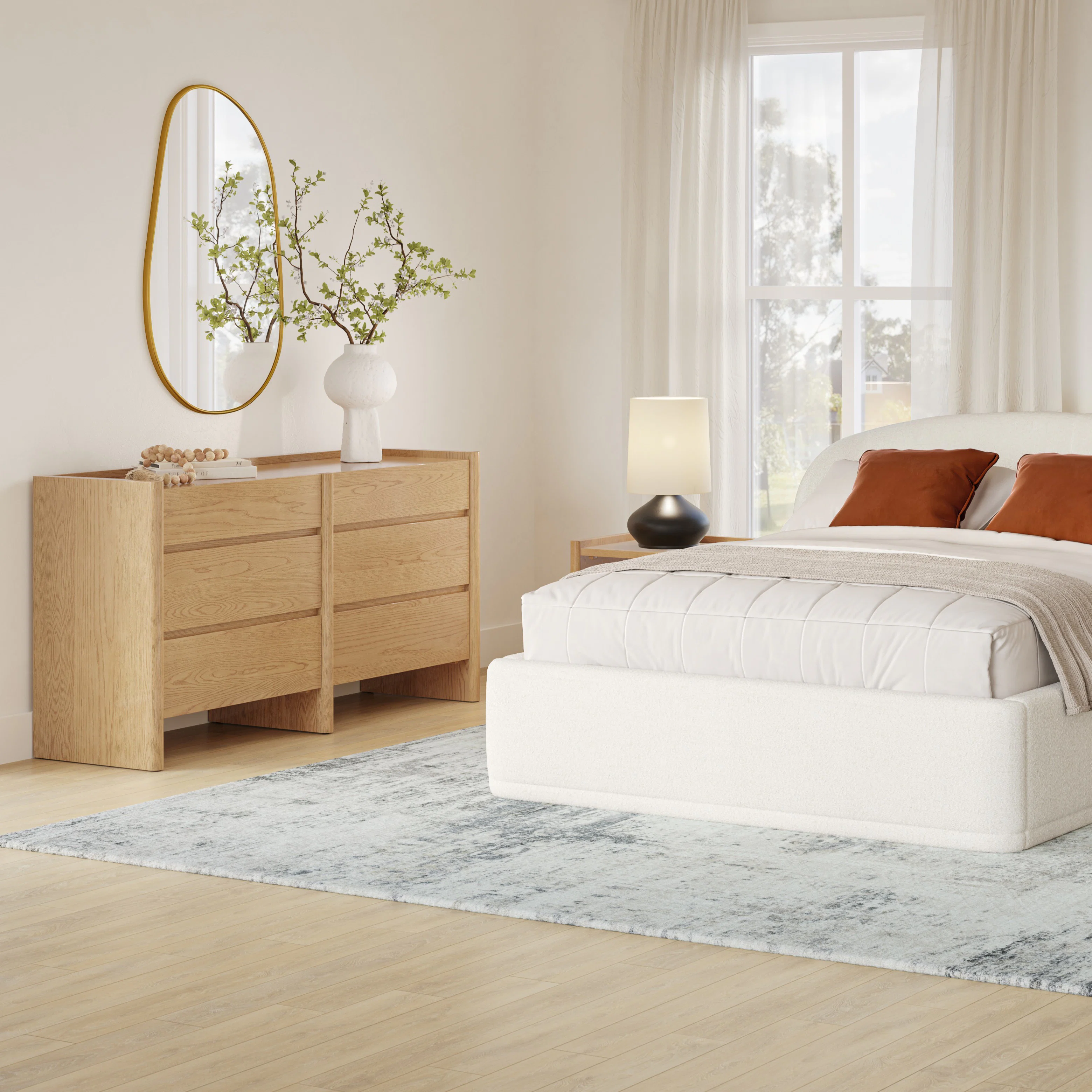 Torme 6-Drawer Double Dresser - White Oak