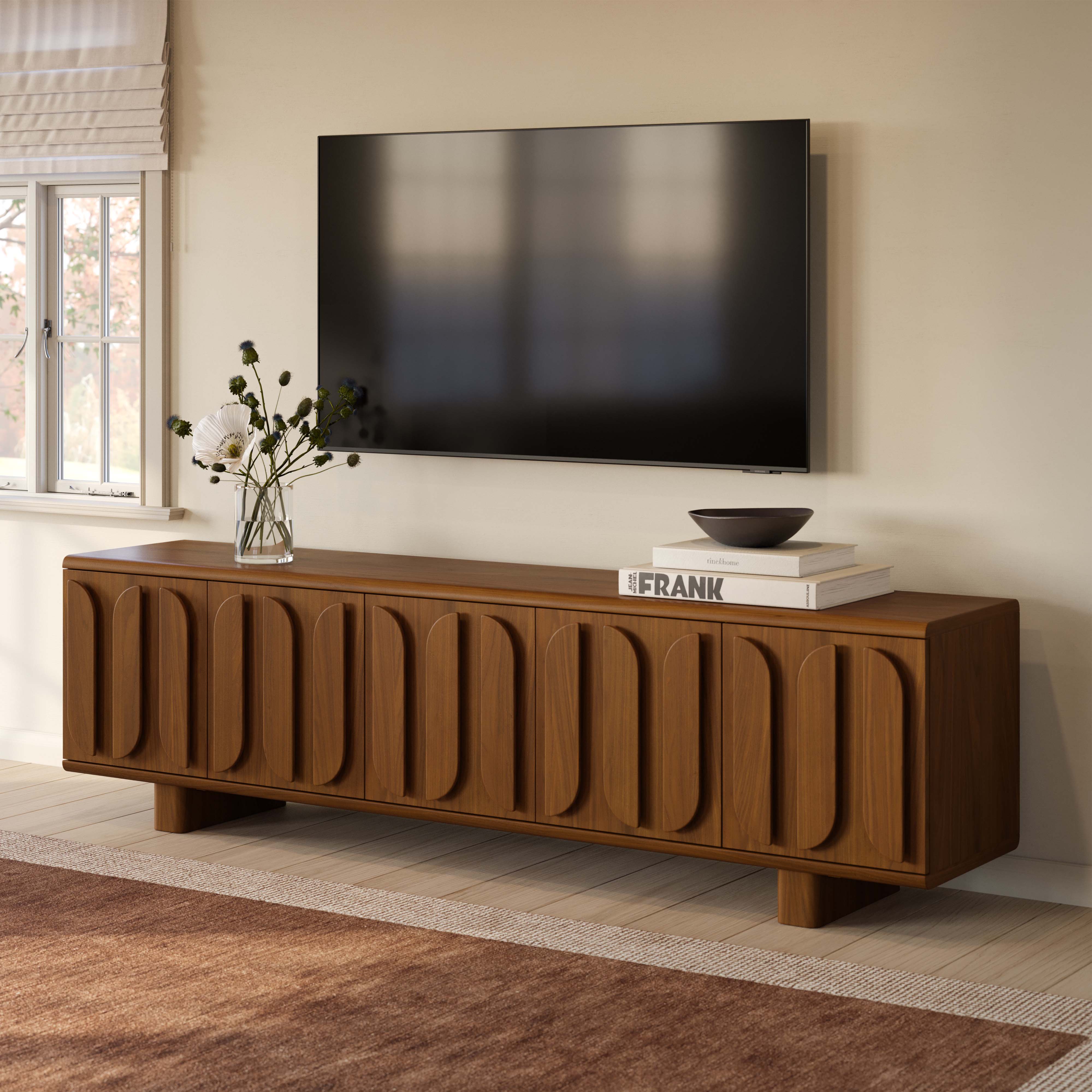 ミネルーア Ansel Walnut Media Unit | Article