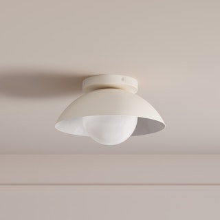 Gemma Small Flushmount Ceiling Light - Rice