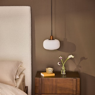 Kipp Glass Pendant Lamp - Walnut