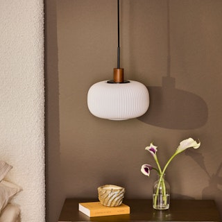 Kipp Glass Pendant Lamp - Walnut