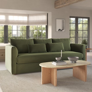 Marina 90" Velvet Sofa Bed - Hale Fir Green