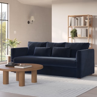 Marina 90" Velvet Sofa Bed - Hale Ink