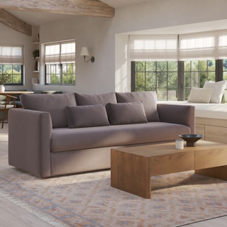 Marina 90" Velvet Sofa Bed - Hale Warm Gray