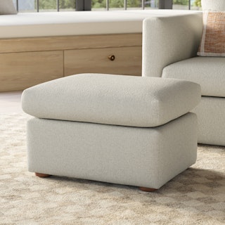 Marina 28.5" Ottoman - Clover Ivory