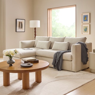 Marina 90" Reversible Storage Sectional - Clover Ivory