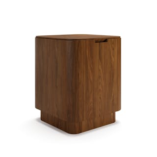 Moa Storage Side Table - Walnut