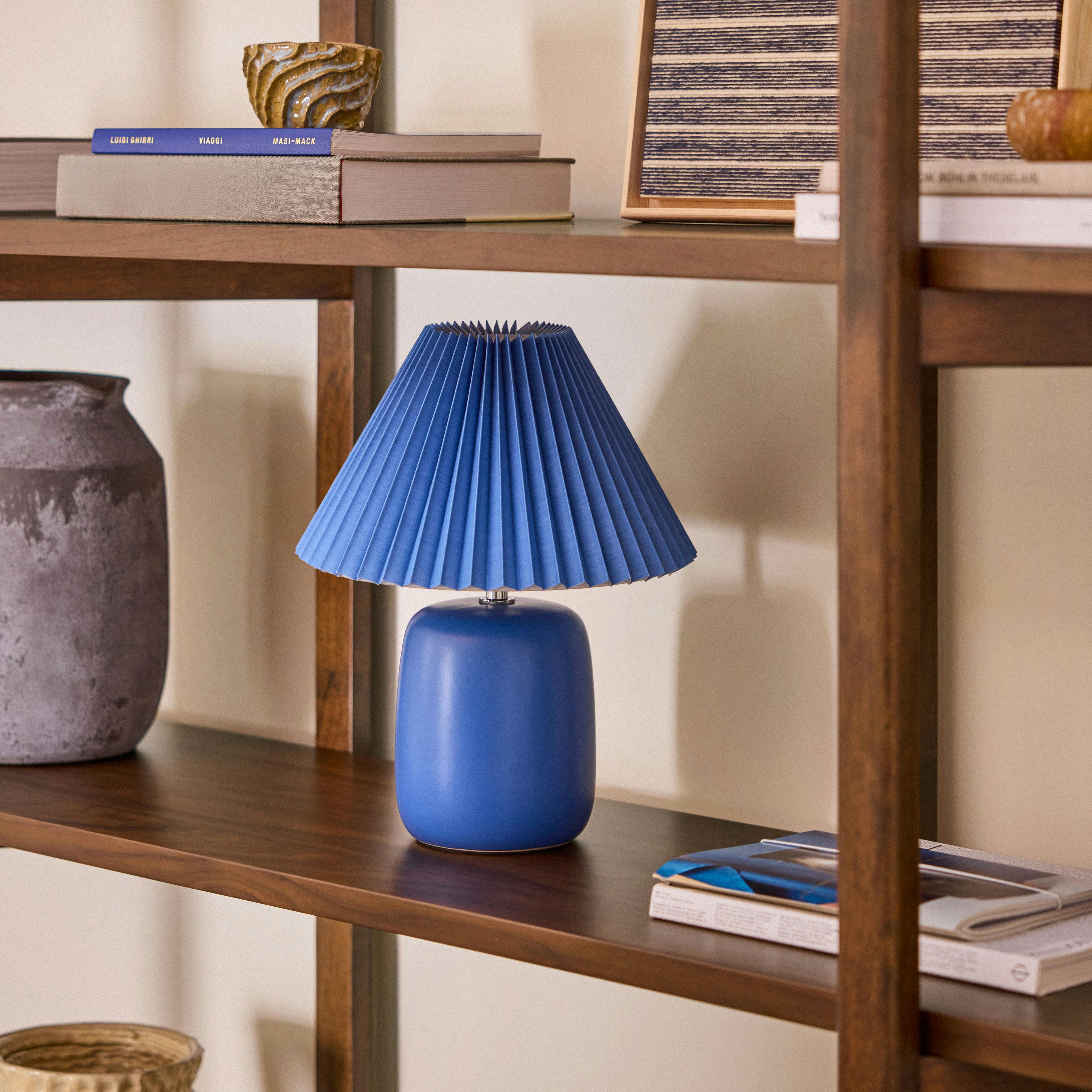 Joplin Ceramic Cerulean Table Lamp | Article