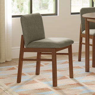Mikkel Dining Chair - Walnut and Algonquin Green