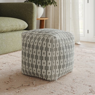 Mia 18" Pouf - Doe Taupe