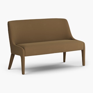 Renee 56" Bench - Felted Brown