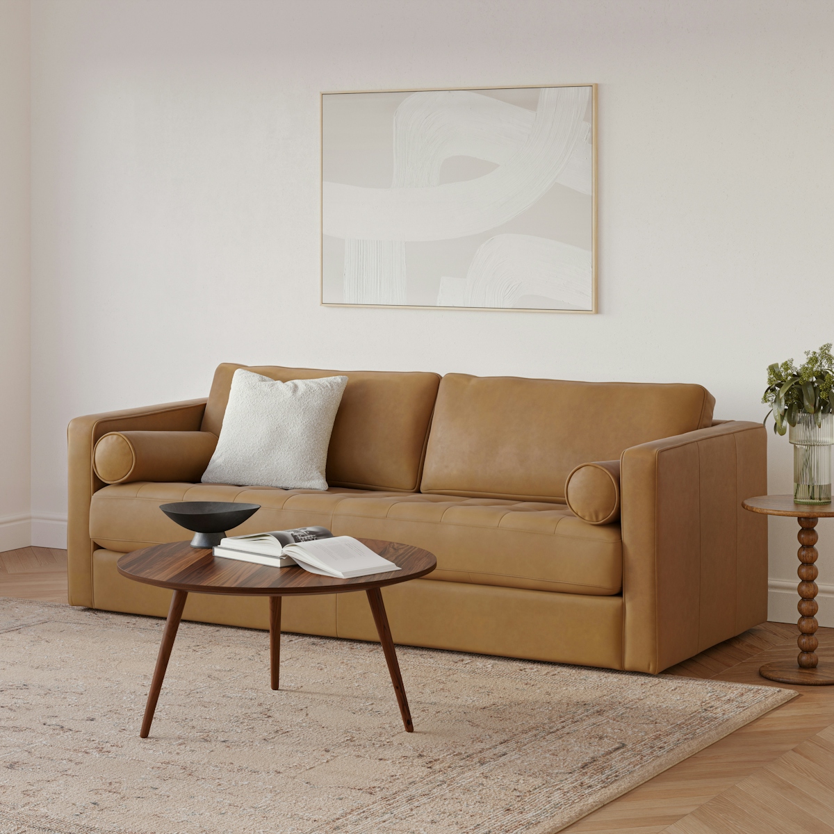 Sven Charme Tan Sofa