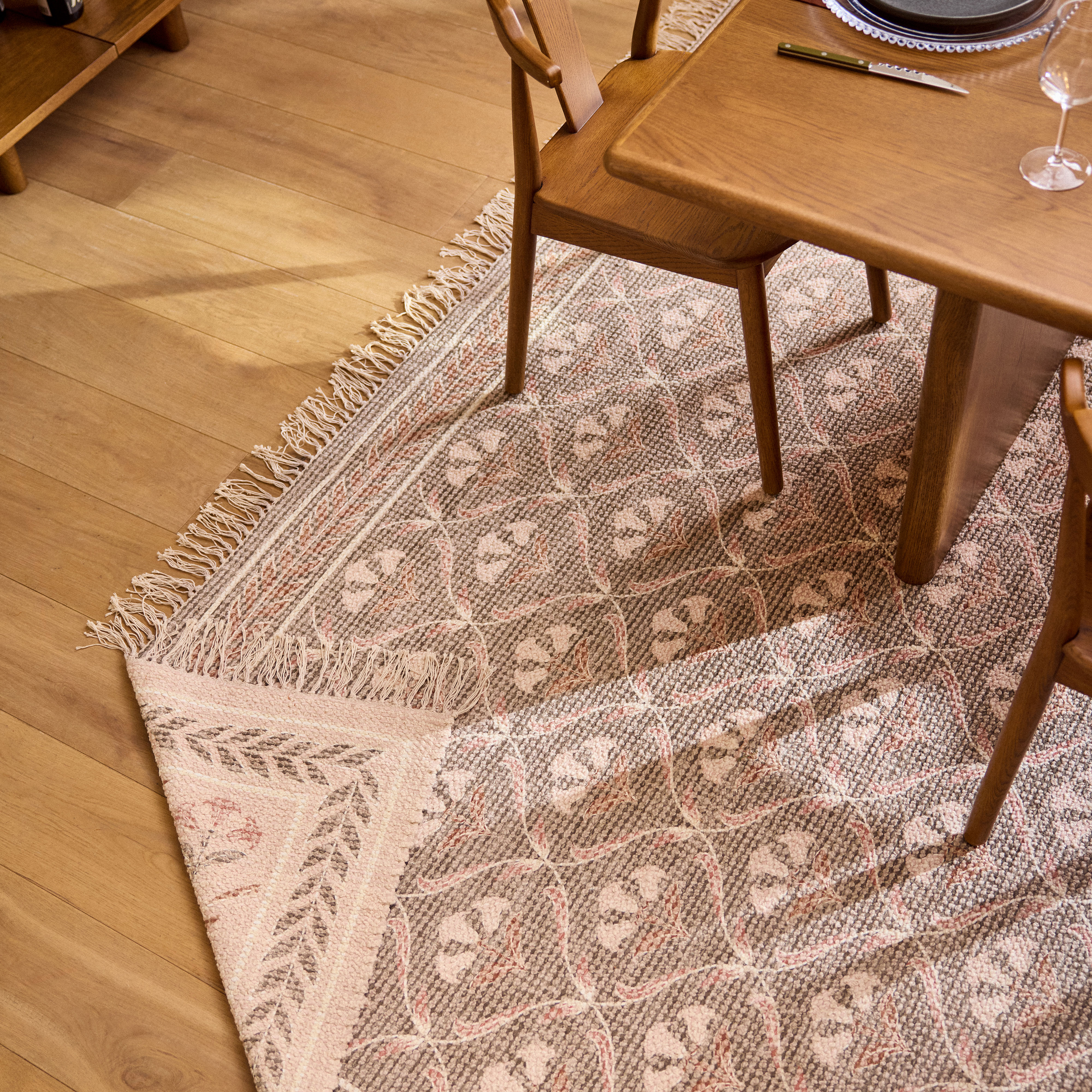 Cecile Olive Green and Earthy Beige Reversible 9 x 12 Rug | Article