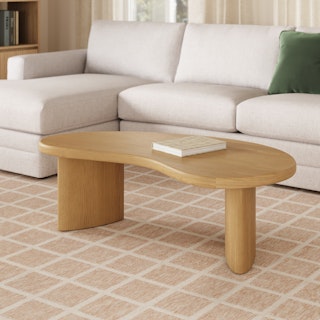 Neah 49" Coffee Table - Natural Oak