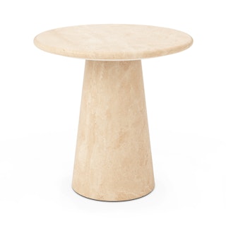 Noemi Travertine Side Table