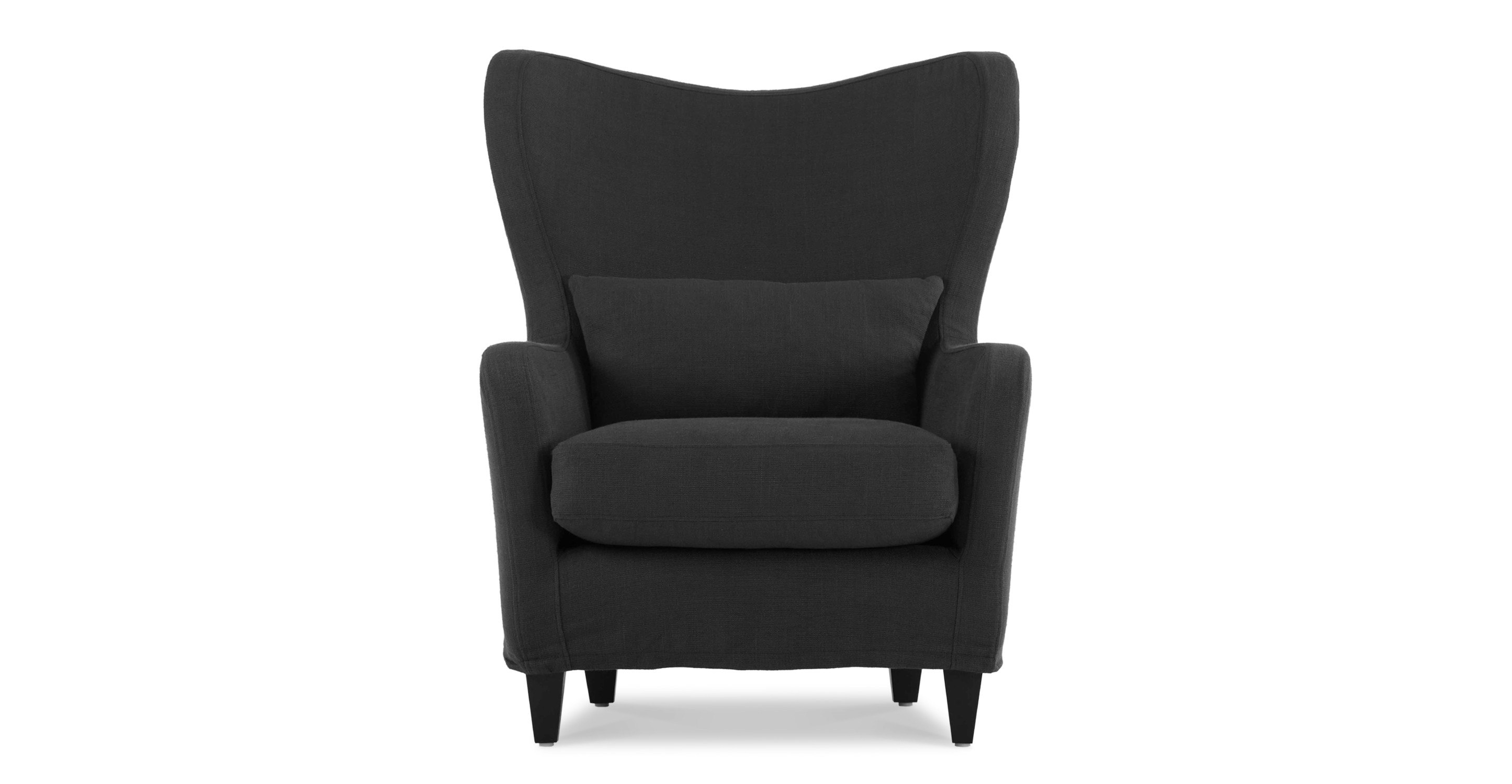 Polo Charcoal Gray Armchair Lounge Chairs Article Modern, Mid
