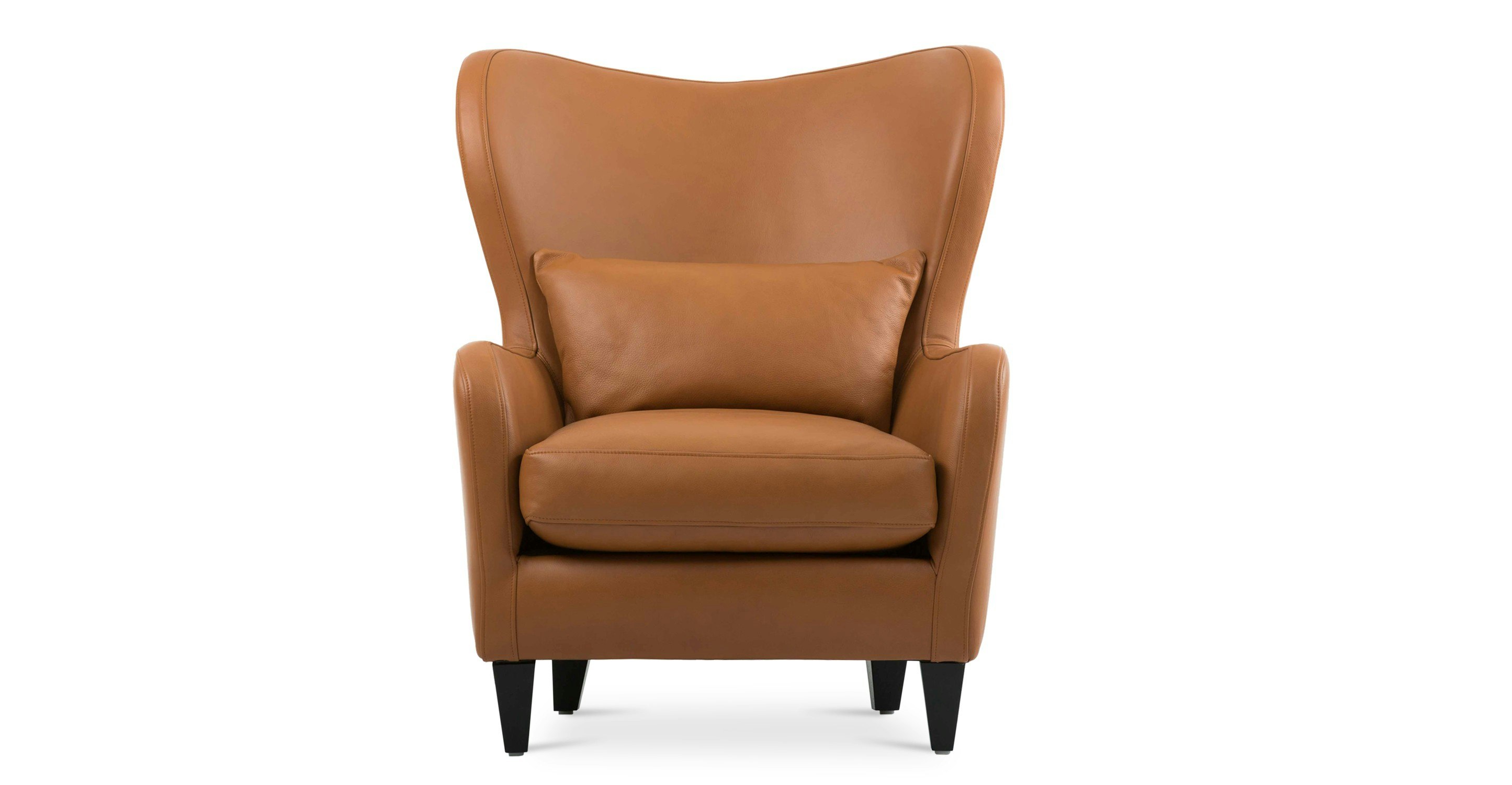 Polo Cognac Tan Leather Armchair - Lounge Chairs - Article | Modern