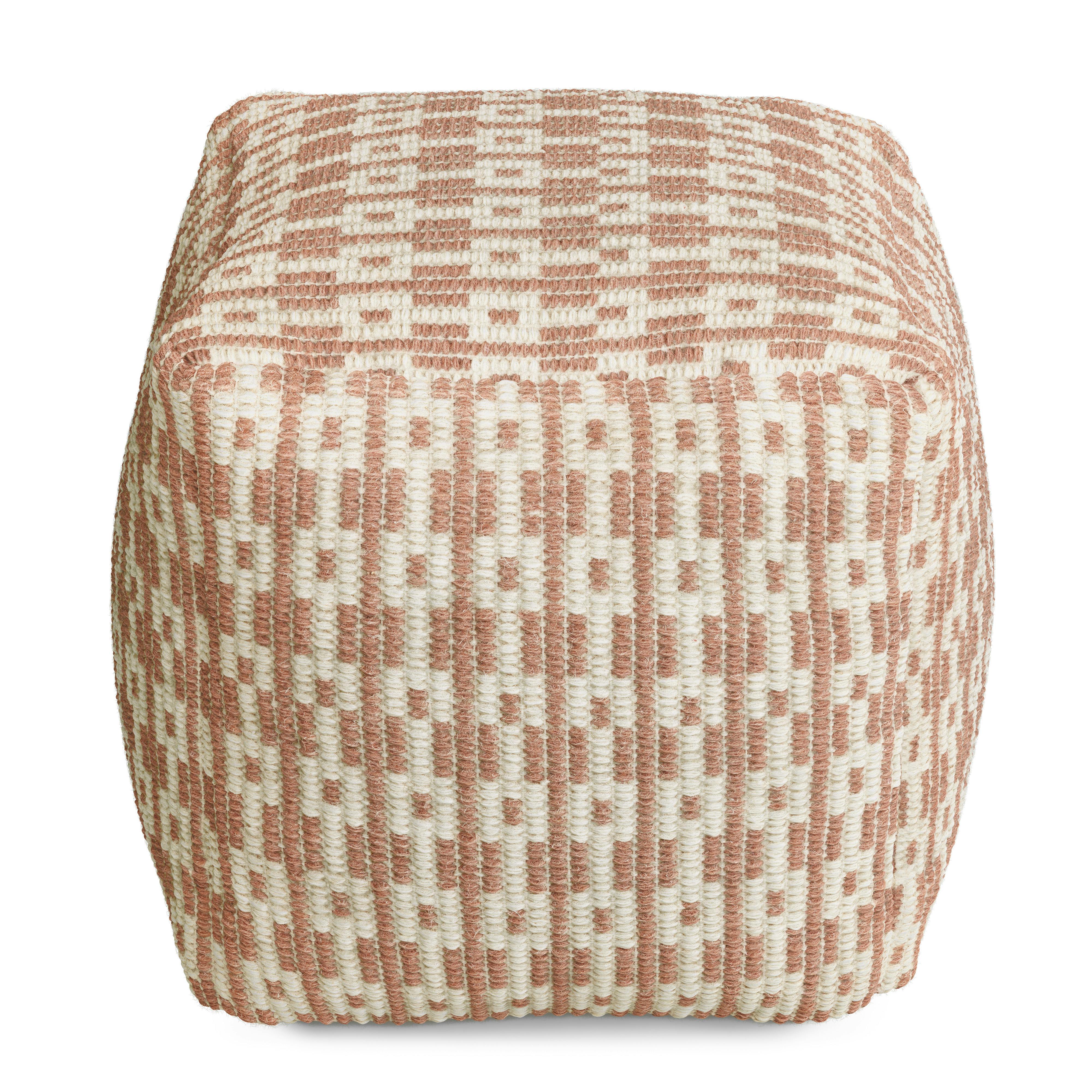 Mia Antique Rose Pouf | Article