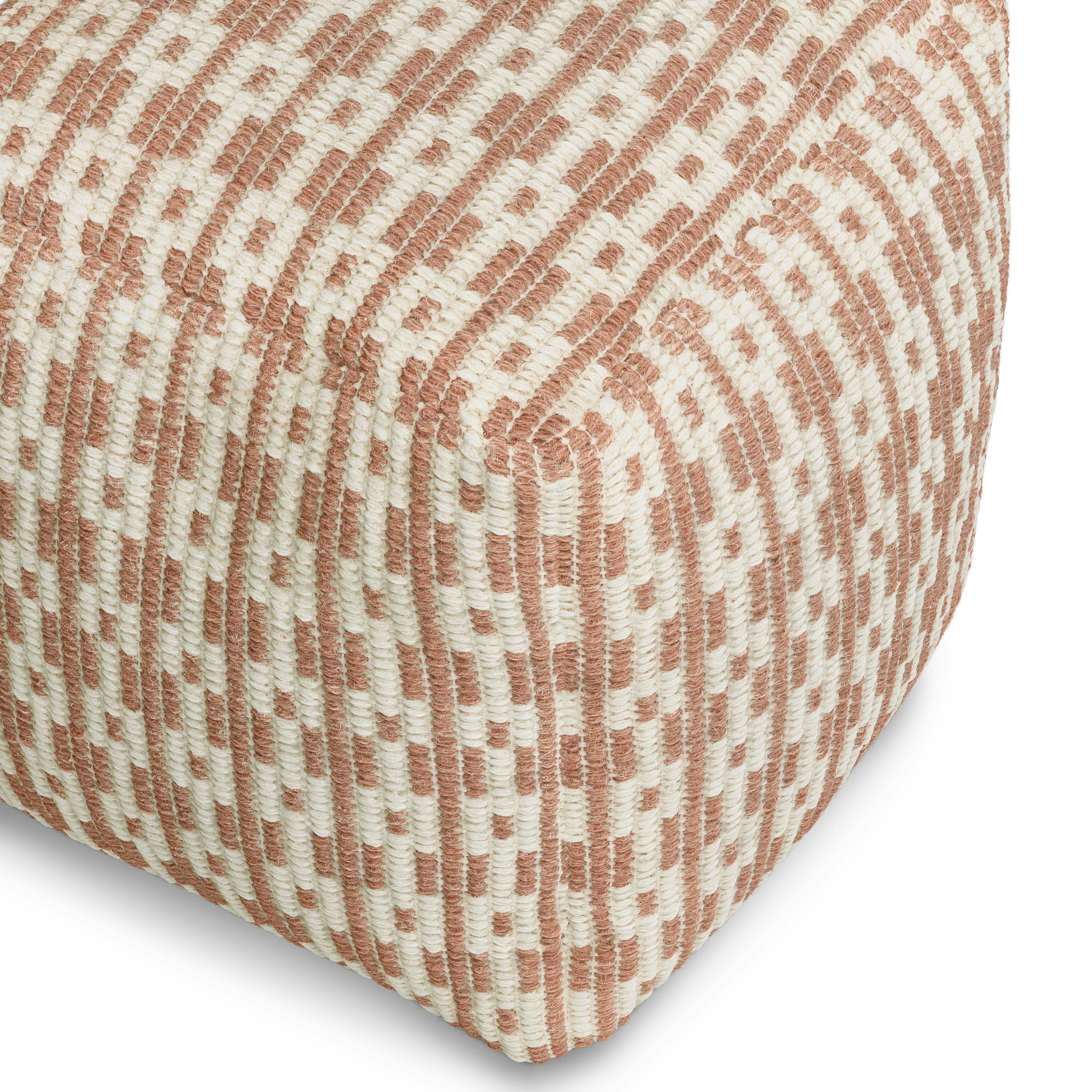 Mia Antique Rose Pouf | Article