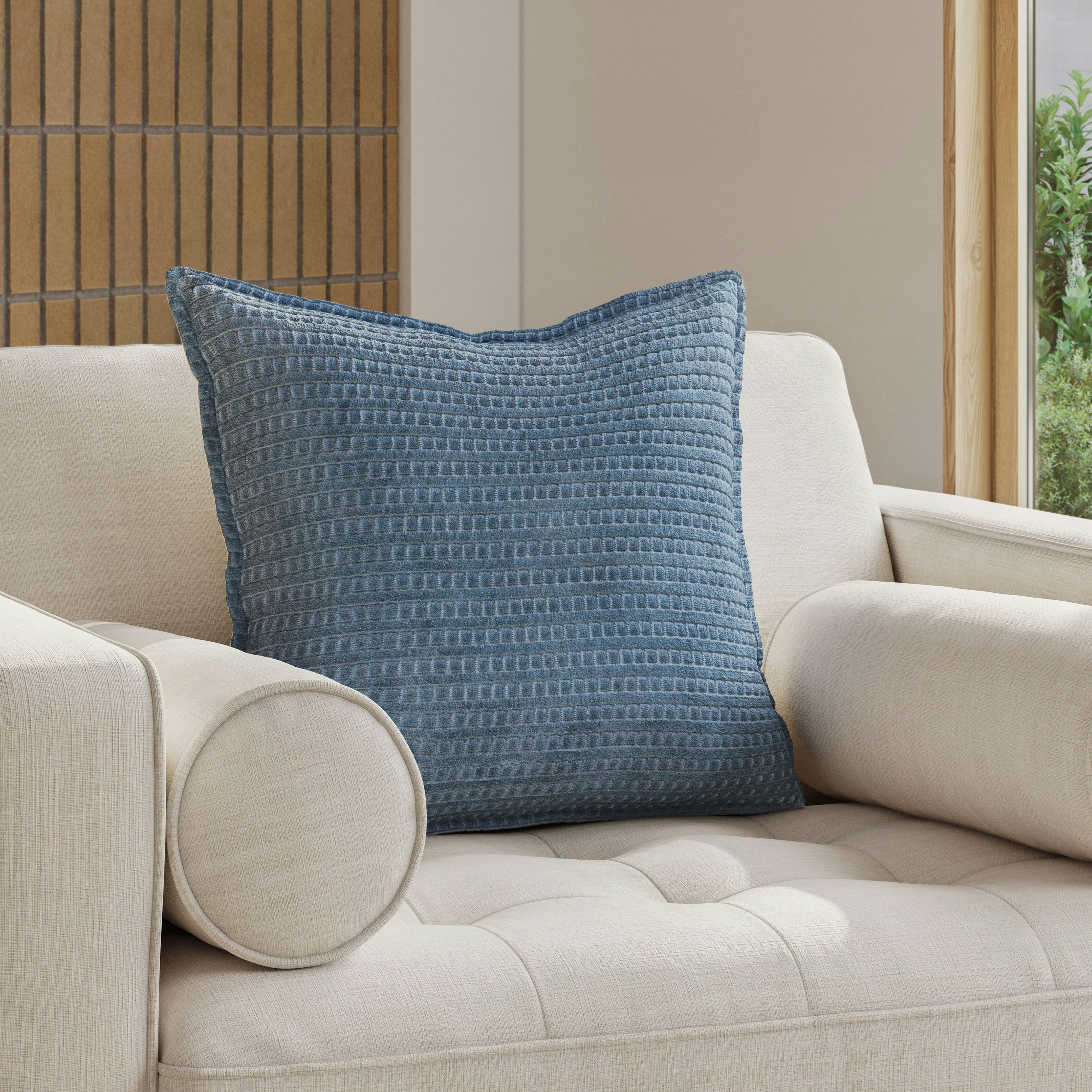 Camil Blue Velvet Pillow | Article
